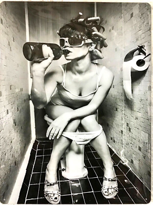 FREE SHIPPING! BUY or make OFFER B4 it s SOLD! Party girl 12x16 TIN SIGN Bx14