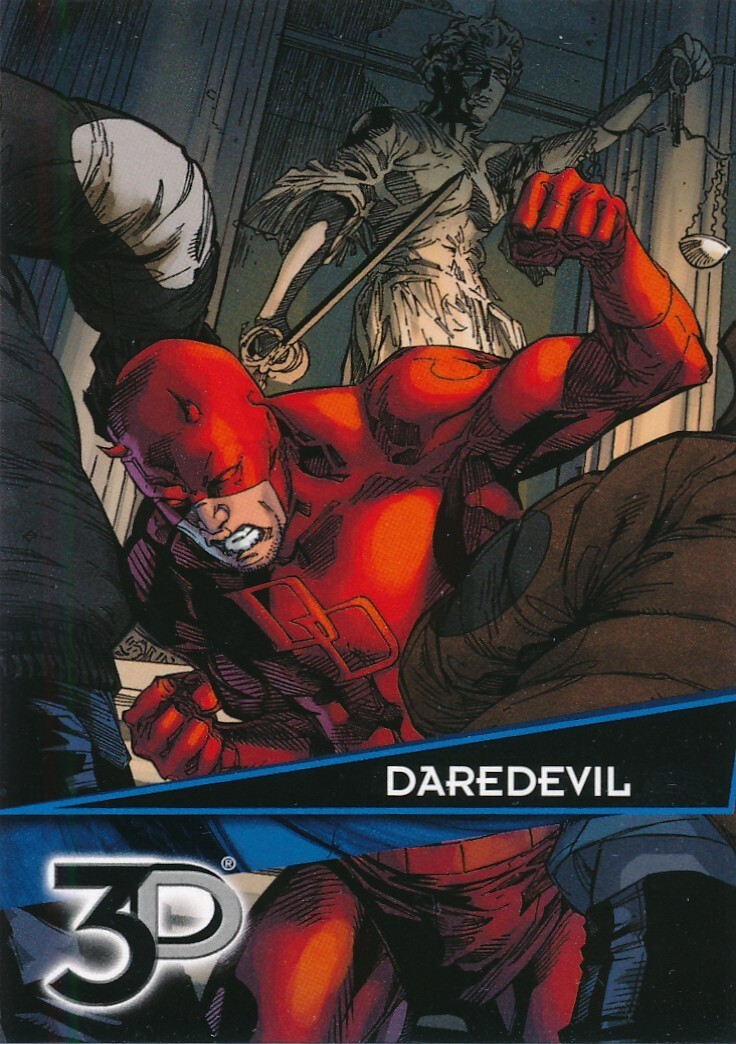 #50 DAREDEVIL 2015 Upper Deck Marvel 3D BASE card NOT Lenticular