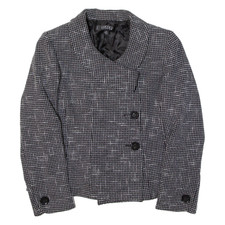 Vintage Kasper Womens Blazer Jacket Black 90s S