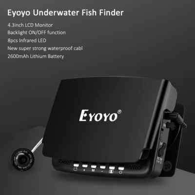 Underwater Fish Finder With DVR Function Color Display Backlight Controllable