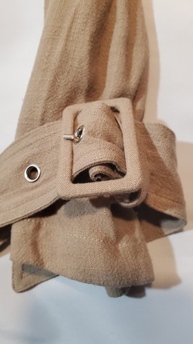 walter baker trench coat belted tan jacket sz m - Bild 10 von 13