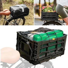 YEEGO DIRECT Bike Basket Rear, Folding Large Capacity Rear Bike Baskets