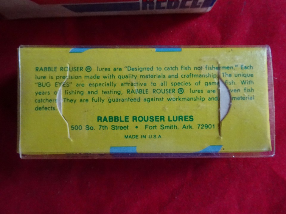 3 BOXED REBEL LURES + RABBLE ROUSER LURE | eBay