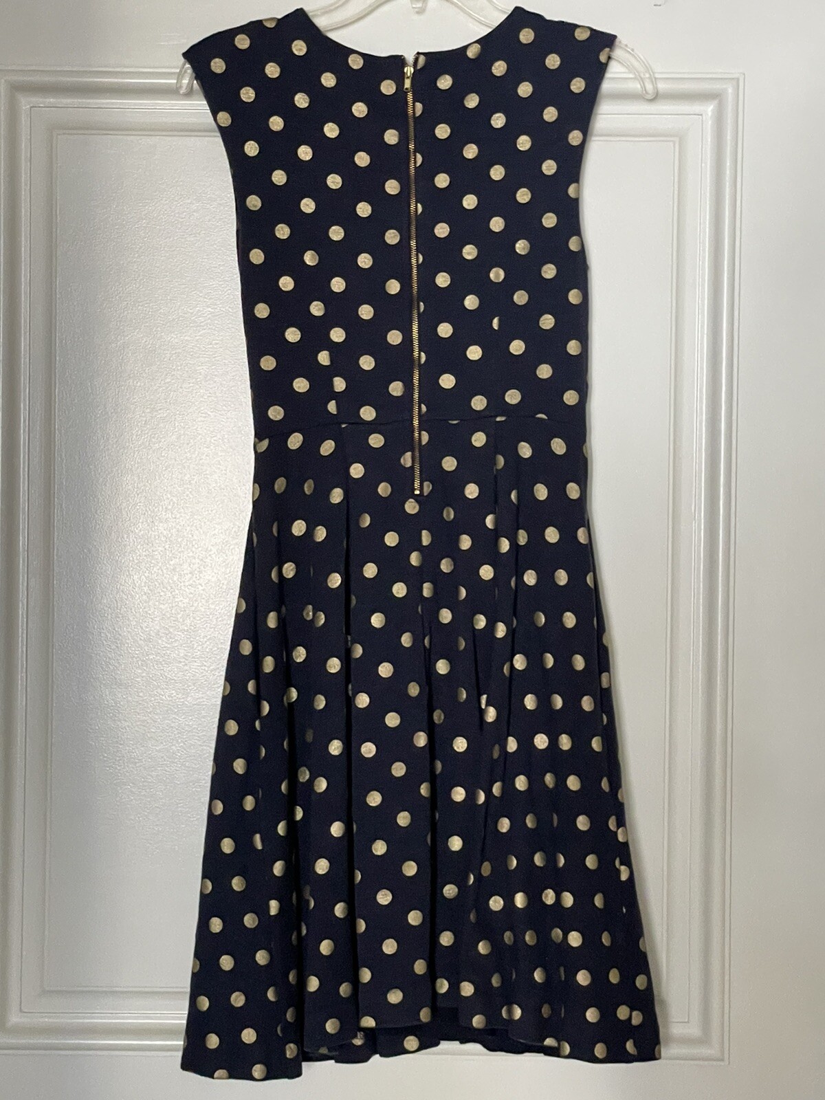Anthropologie Maeve Cotton Navy Blue Dress with Pocke… Gem