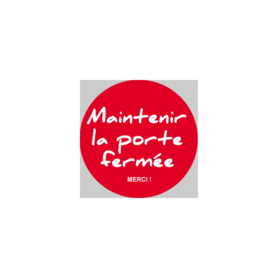 Fermez Cette Porte à Clé - 10cm - Sticker/autocollant