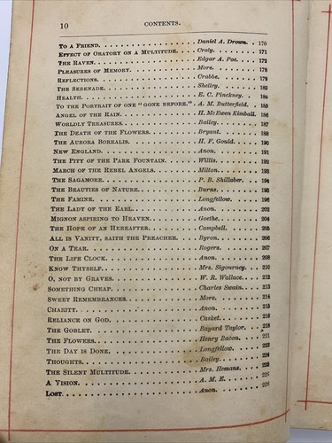 Antique Book Favorite Poems Selected From English & American Authors Illustrated - Picture 8 of 15