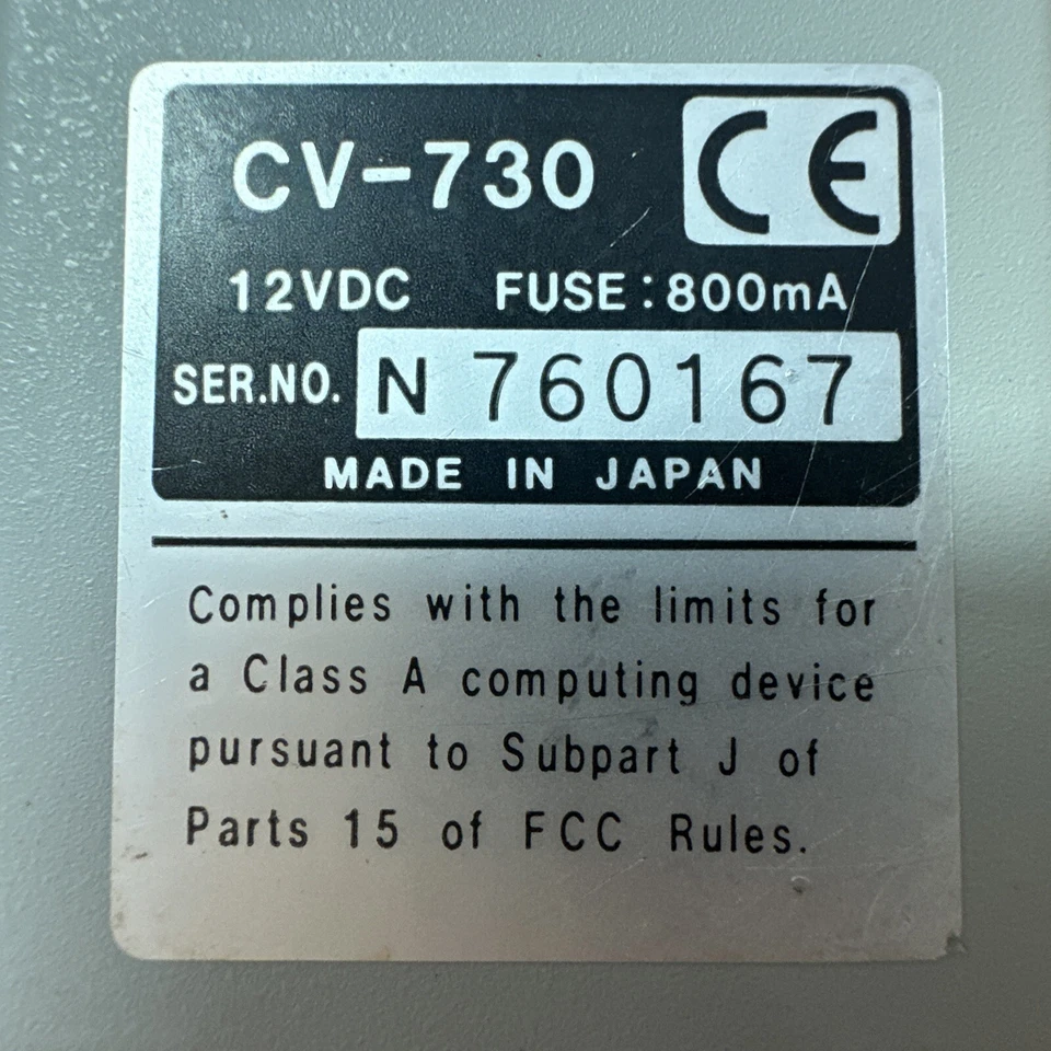 PREOWNED Costar JAI CV-730 CCD Camera w/Extension Tube 12VDC 800mA Fuse FASTSHIP - Image 3 of 4