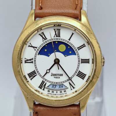 Citizen Junction Vega Moon phase Quartz Vintage Unisex Watch 2198
