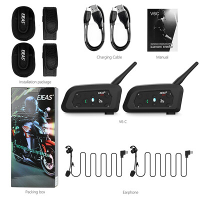 EJEAS V6C Football Referee Bluetooth Intercom 2Peo Wireless Bluetooth Headset 2X
