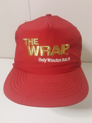 winston cigarettes hat Vintage Winston Cigarettes The Wrap Only Winston Has It Snapback Cap Hat