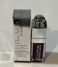 CHRISTIAN DIOR - DIOR ADDICT LIP GLOW OIL -  006 BERRY - 0.20 OZ - NEW & BOXED