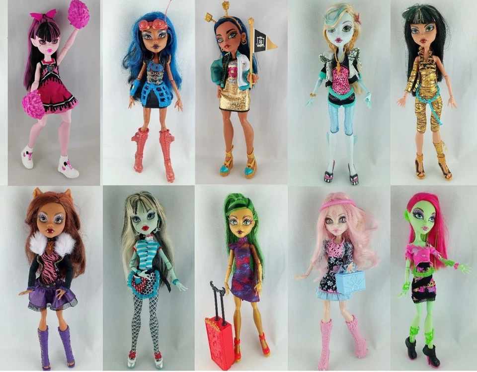 Monster High Puppen (Basic, Nefera, Frankie, Clawdeen, Draculaura, Cleo, etc.) - Bild 1 von 1