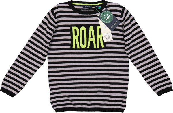 Neu! Blue Seven Strickpullover Gr. 128 Schwarz-Grau Jungen-image