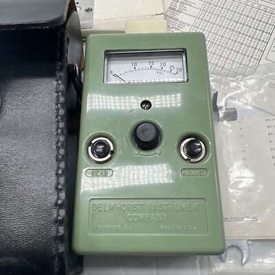 Delmhorst Wood Moisture Detector, Douglas Fir, Model J1 w/ Case *Vintage, Used*