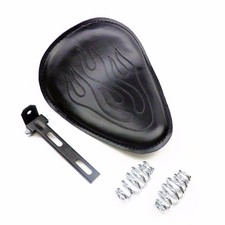 Cuir Flame SOLO Slim Seat W / Kit de montage pour Harley Bobber Chopper XL