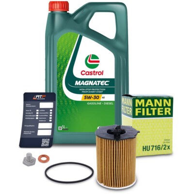 MANN-FILTER ÖLFILTER+5L CASTROL MAGNATEC 5W-30 FÜR FORD FUSION