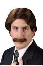 Adult 70s Man Costume Wig Mustache
