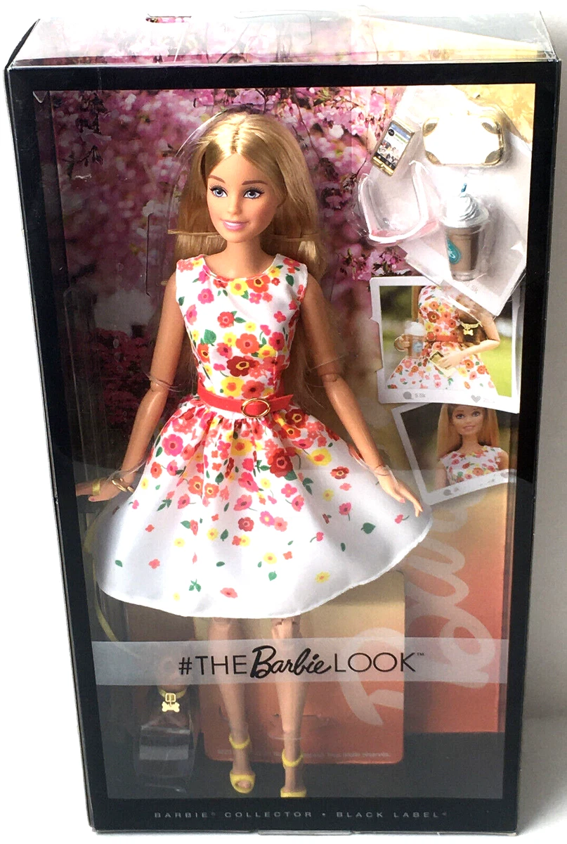 The Barbie Look Floral Dress Doll #DVP55 Black Label, Mattel 2016