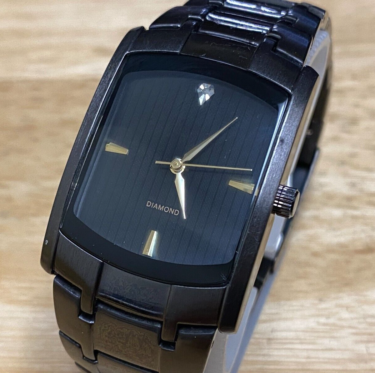Allude Quartz Watch Men Black Diamond Japan Movt Analog New Allude Quartz Watch Men Black Diamond Japan Movt Analog New