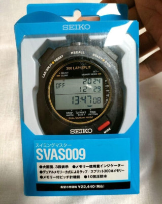 Seiko STOP WATCH Swimming Master SVAS009 black Japan | eBay