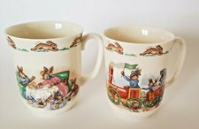 2 Royal Doulton Bunnykins Mugs , Cups.