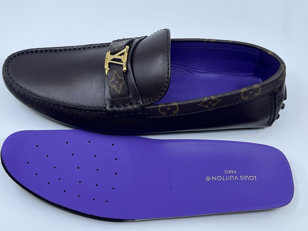 【希少】LOUIS VUITTON LV Monogram Leather Loafers ローファー louis-vuitton-major-loafer--