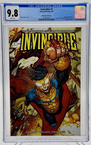 Invincible #1 CGC 9.8 Jonboy Meyers Exclusive.Variantenbild Skybound