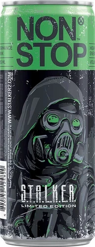 NON STOP S.T.A.L.K.E.R. GREEN Energy Drink  EMPTY Can 250ml Ukraine 2025 Collect - Picture 11 of 11