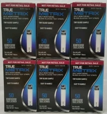TRUE Metrix Blood Glucose 300 Test Strips (6 Boxes Of 50 Count) Exp: 2/22/2027
