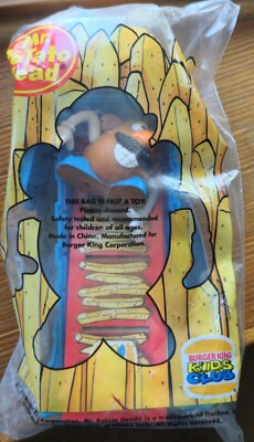 Vintage 1999 Burger King Kids Club Toy Mr. Potato Head Fry Jumping New Sealed 