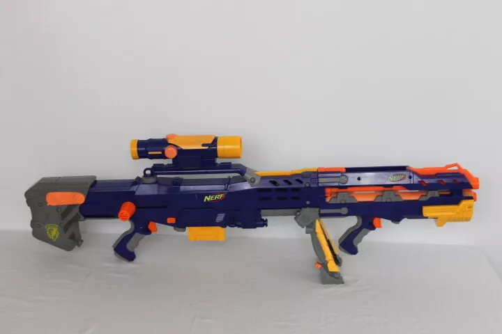 NERF GUN N-STRIKE Longshot CS-6 Sniper Rifle 2 Clips Blue AU21