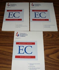 Council For Exceptional Children EC Children 3 Books 2016 2017 2018 VGC