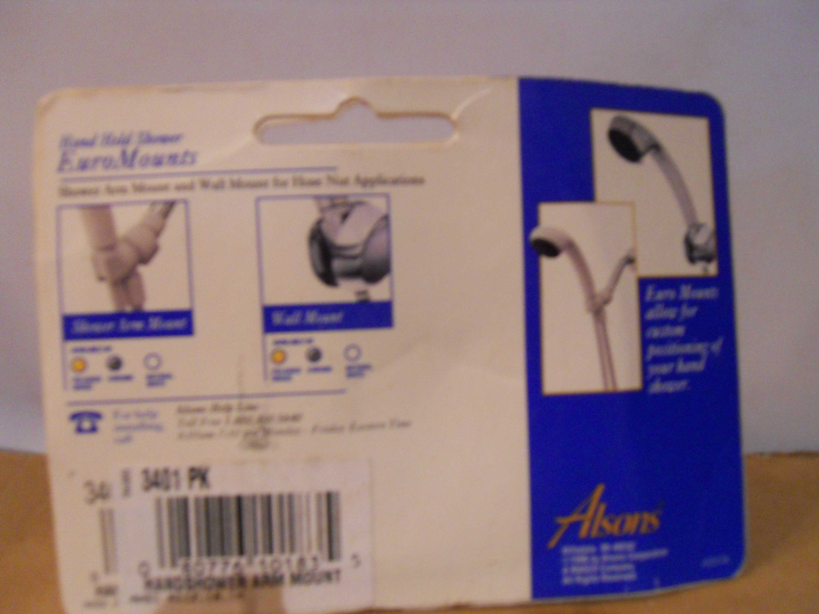 Alsons 3401pk Adjustable Shower Arm Mount White for sale online eBay