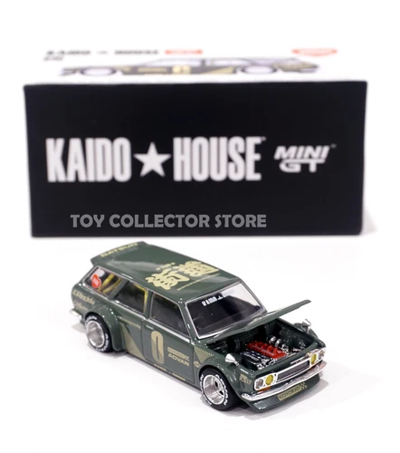 MINI GT Kaido House Datsun 510 Wagon Green KHMG010 Diecast Limited Edition