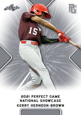 10-Count Lot Kerry Herndon-Brown 2021 Leaf Perfect Game NIKE All-American Rookie