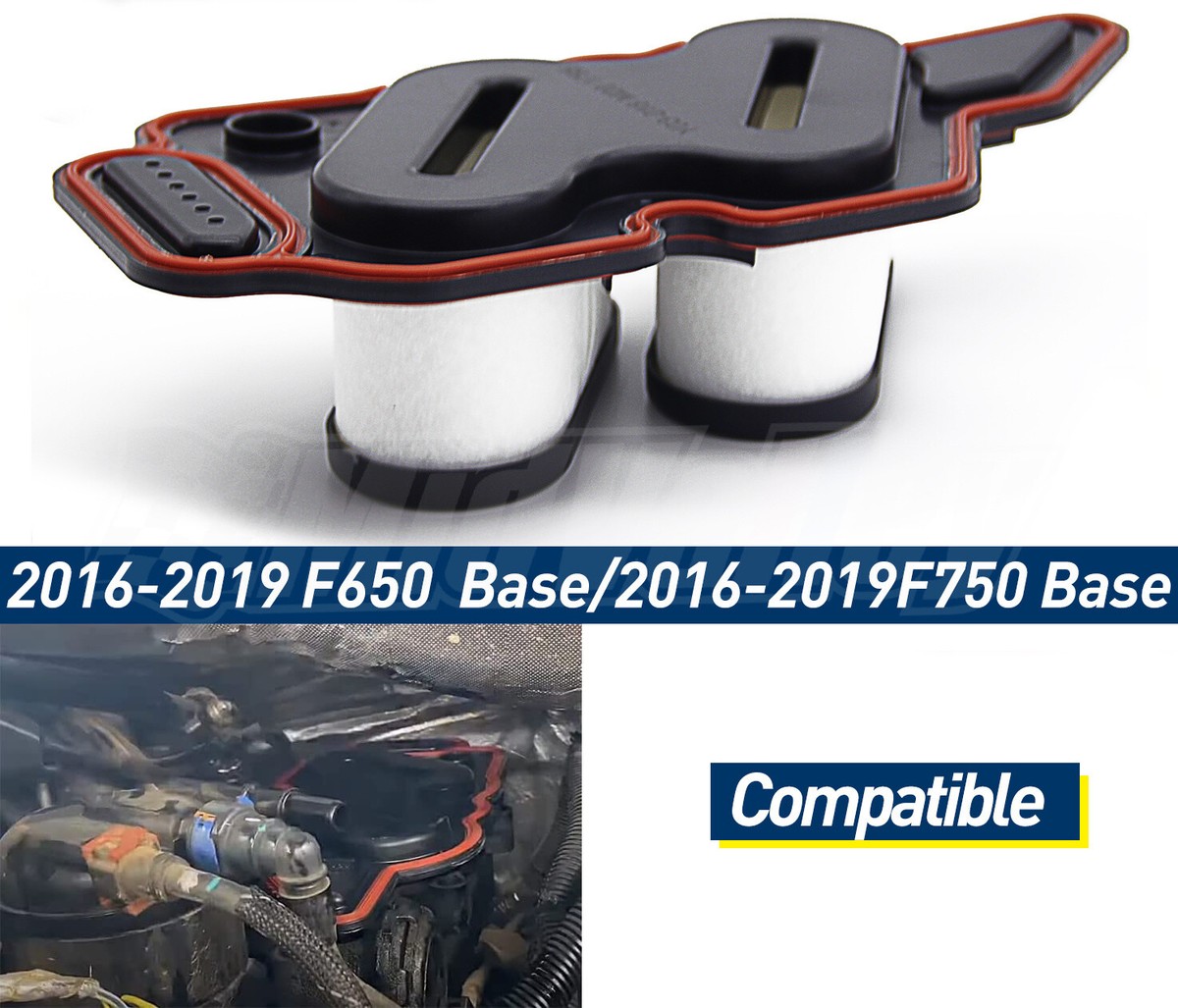 Engine Crankcase Breather Element 904-702 For 17-19 Ford F-250 F