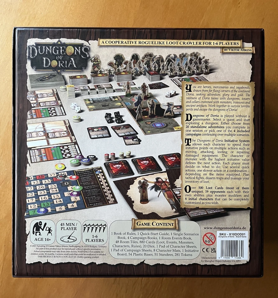 DUNGEONS OF DORIA - KICKSTARTER KS - ENGLISH Edition - Fantasy - Immagine 2 di 4