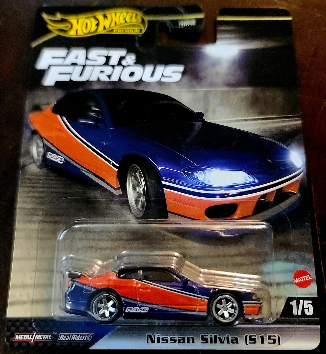 Hot Wheels 2024 Fast & Furious Nissan Silvia S15 Blue #1/5 (Lot of