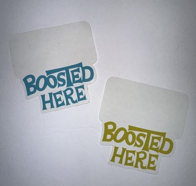 I Love Boosters Movie Film Promo Stickers Lot of 2