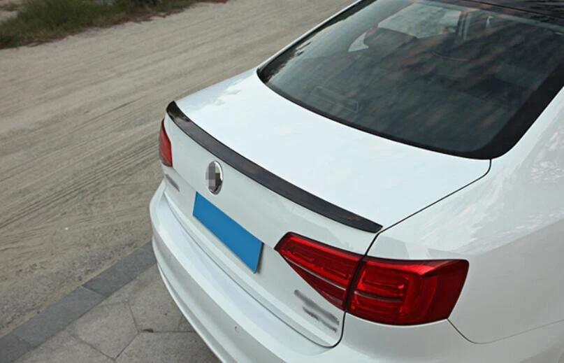 Alerón trasero de fibra de carbono ABS para Volkswagen Jetta 2012-2017 2018 Foto 3 de 4