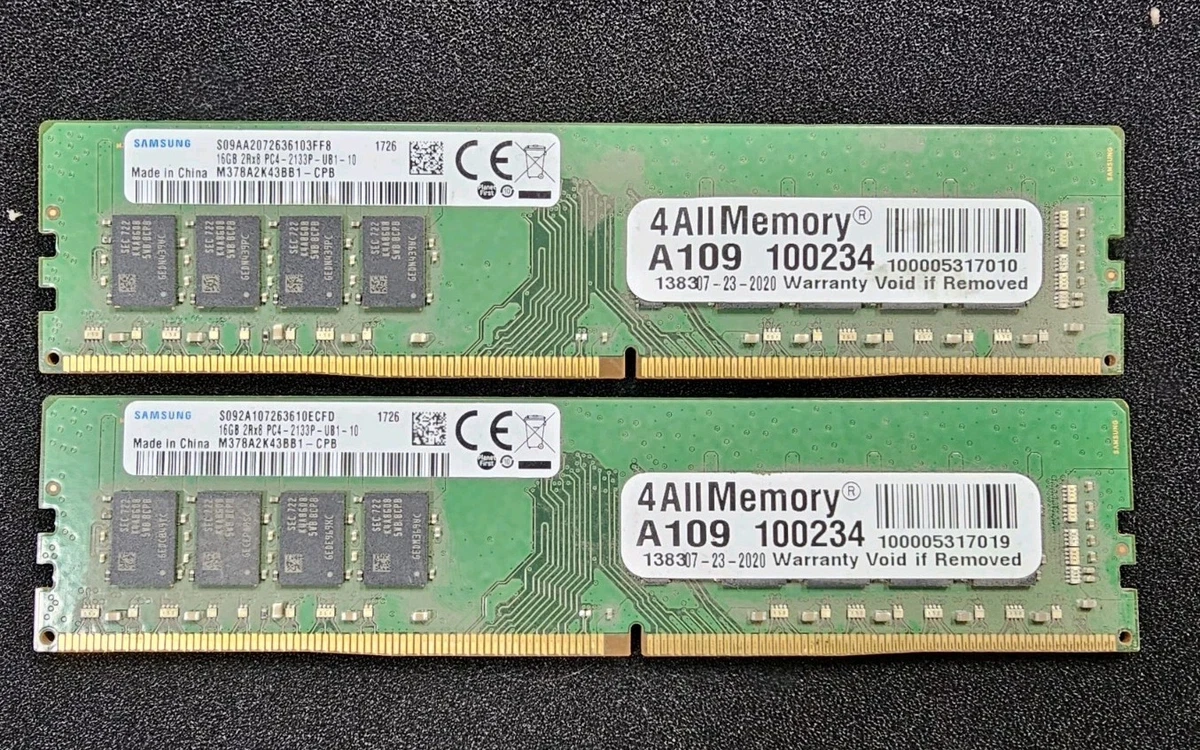 Samsung DDR4 SDRAM 16 GB Capacity per Module Memory (RAM) for sale