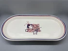Fiesta Stars & Stripes Bread Tray in White | Fiestaware July 4th Oblong Platter