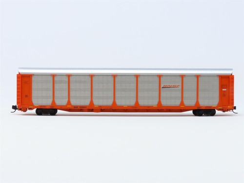 Microtrenes Escala N MTL BNSF Naranja 89' Tri Nivel Cerrado Autorack #300863 | Condition: Used