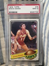1979-80 Topps Steve Hawes #78. Psa 9. Hawks. Rockets. Sonics