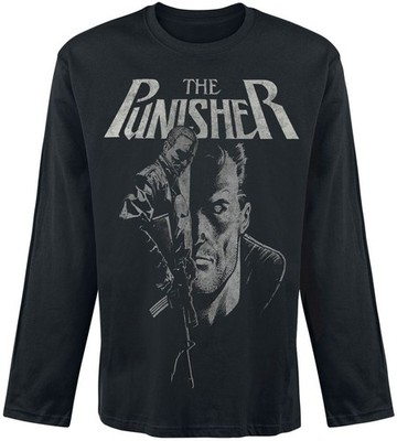 The Punisher Langarmshirt Herren Punisher Rifle schwarz