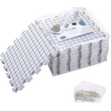 Knitiq Blocking Mats 10 Pk .75" 12x12 Boards Crochet Knitting Grid Shaping