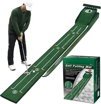#ad Putting Green Mat Indoors Practice with Auto Ball Return Ideal for Home an... $56.11