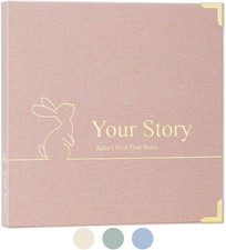 Baby Book Keepsake Boy or Girl Timeless Baby Memory Book First 5 Years for Baby