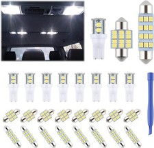 24 Pieces Dome Light Led Car Interior Bulb Kit Set 194 T10 De3175 578 31mm 42mm