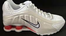 Nike Air Shox R4 White-Phantom-Red Youth Shoe Sz 3.5y-Womens Sz 5 New CW2626-102